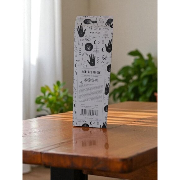 You Are Magic Scented Candle Set 3 Tin Clarity Mystic Purpose Crystals Gift Deco - Picture 7 of 9